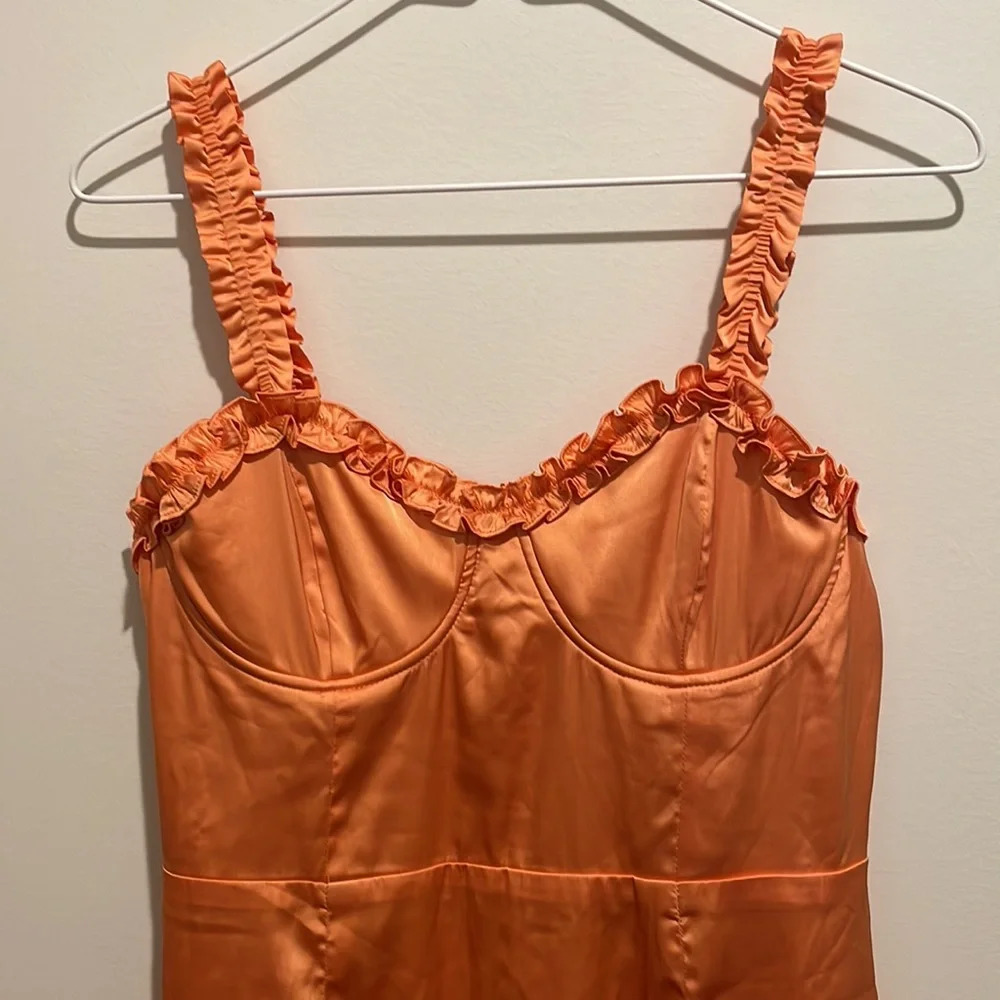 Blue Blush Orange Dress - Picture 2 of 4